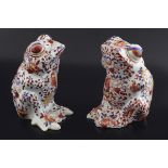 PAIR OF CHINESE IMARI FROGS