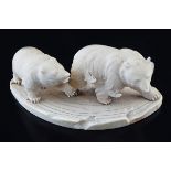 19TH-CENTURY JAPANESE MEIJI IVORY GROUP