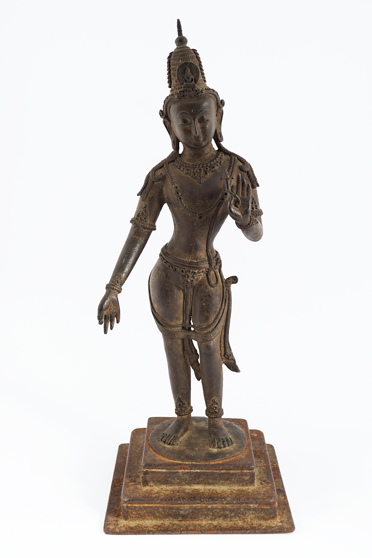 EARLY SINO-TIBETAN BRONZE BUDDHA