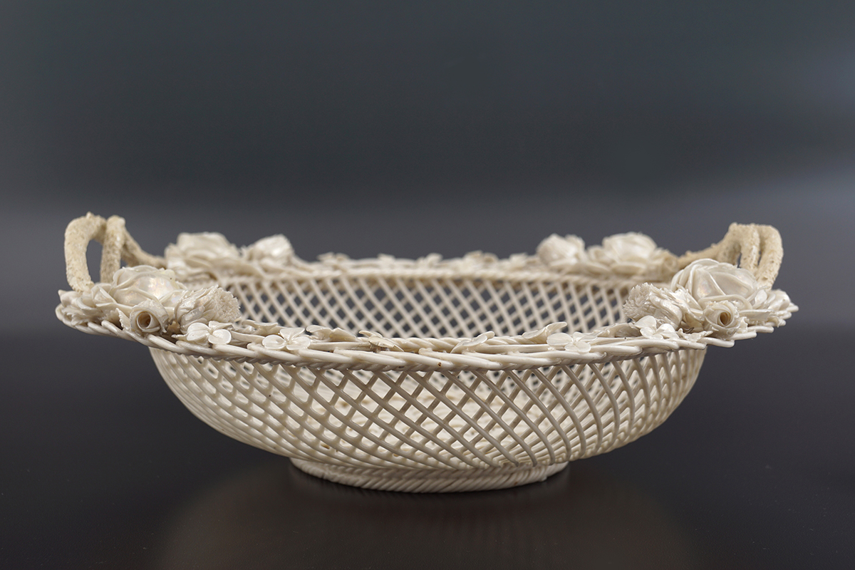 19TH-CENTURY FIRST PERIOD BELLEEK BASKET, (1863-1890) - Image 6 of 10