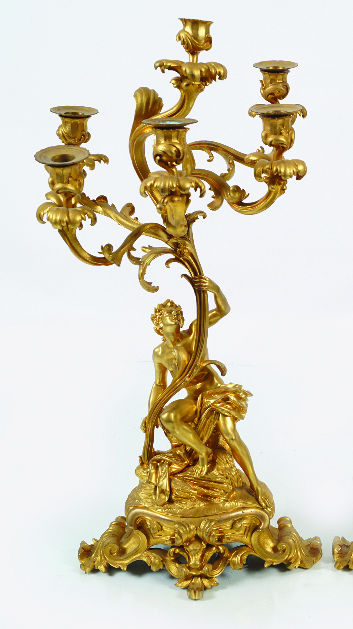 IMPORTANT 19TH-CENTURY FRENCH ORMOLU CLOCK GARNITURE - Image 5 of 10