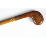 19TH-CENTURY SUNDAY GOLF WALKING STICK