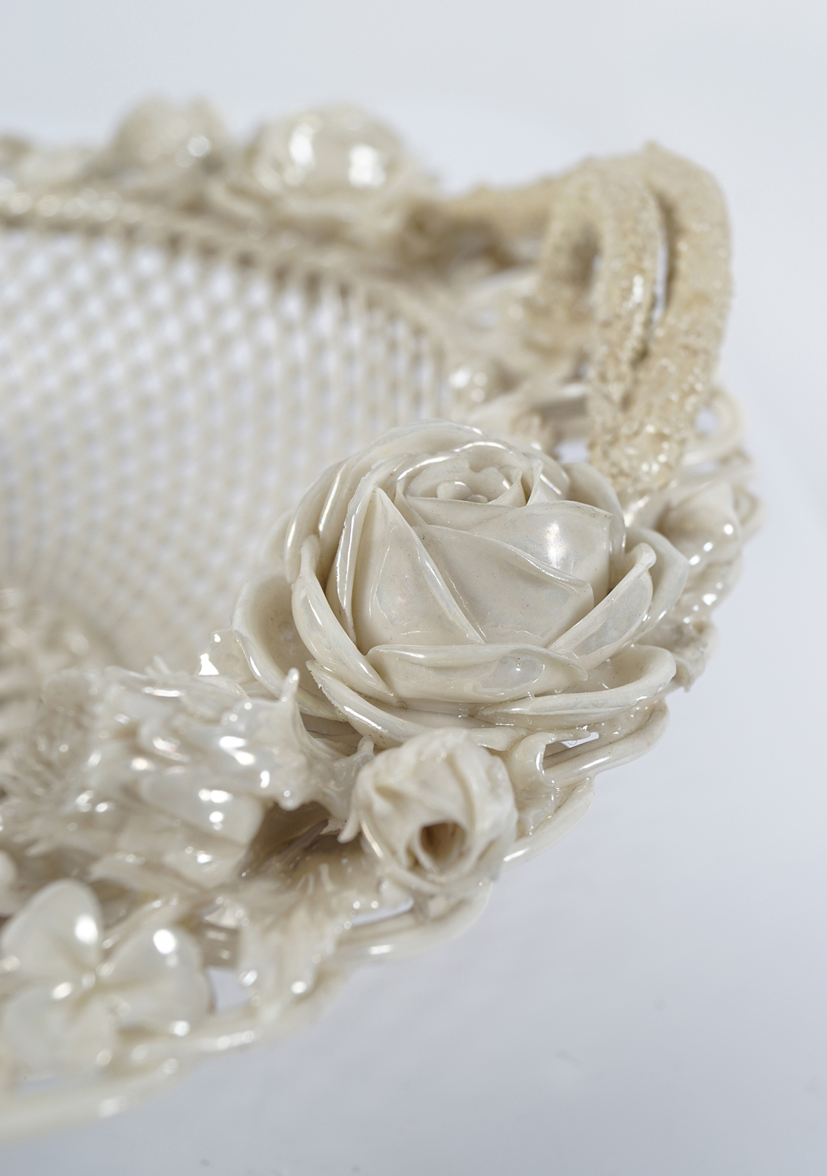 19TH-CENTURY FIRST PERIOD BELLEEK BASKET, (1863-1890) - Image 3 of 10