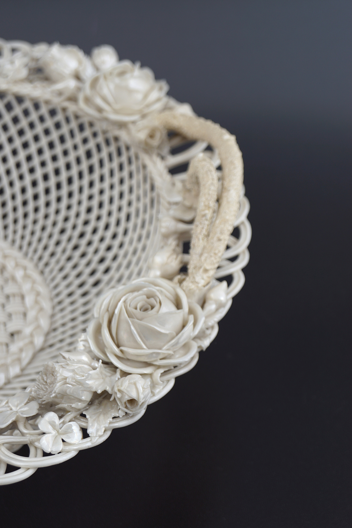 19TH-CENTURY FIRST PERIOD BELLEEK BASKET, (1863-1890) - Image 7 of 10