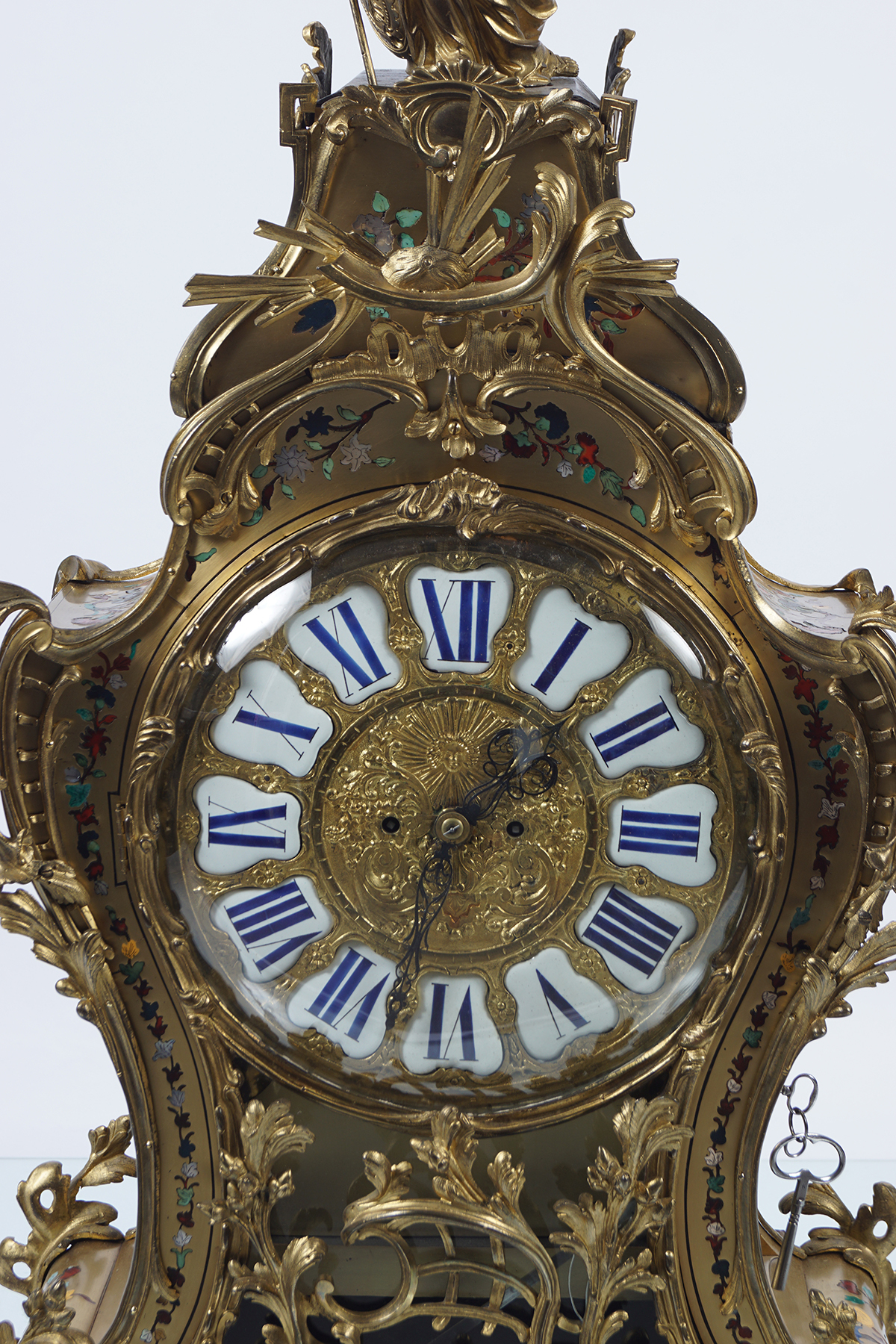 LARGE 19TH-CENTURY BUHL MANTLE CLOCK - Image 3 of 7