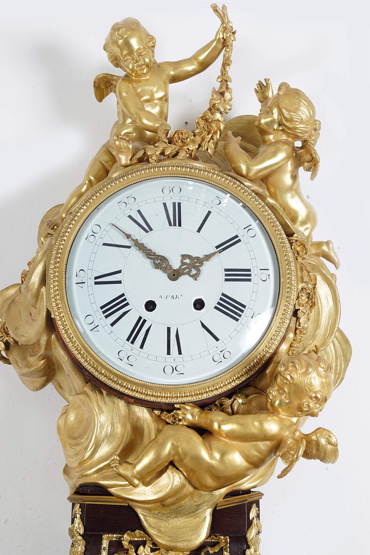 19TH-CENTURY ORMOLU MOUNTED KINGWOOD LONG CASE CLOCK - Image 5 of 9