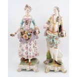 PAIR OF LARGE EIGHTEENTH-CENTURY MEISSEN FIGURES, CIRCA 1760