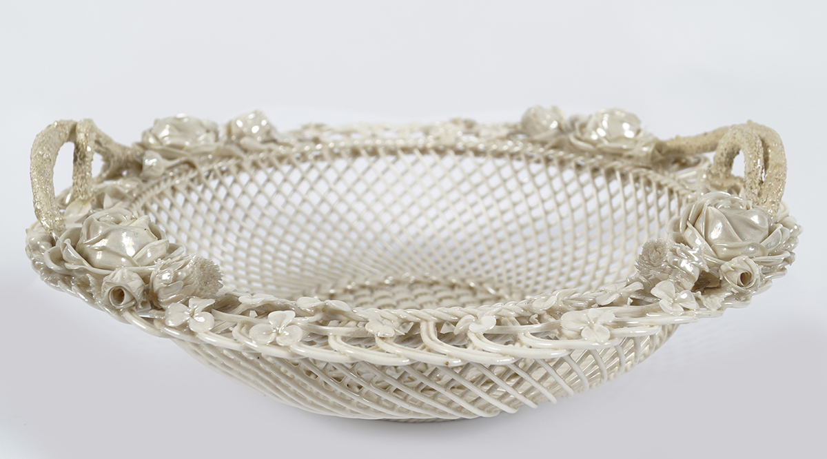 19TH-CENTURY FIRST PERIOD BELLEEK BASKET, (1863-1890) - Image 2 of 10