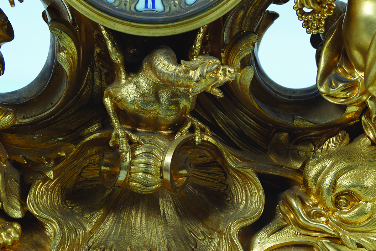 IMPORTANT 19TH-CENTURY FRENCH ORMOLU CLOCK GARNITURE - Image 6 of 10