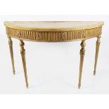 19TH-CENTURY CARVED GILTWOOD HALL TABLE