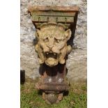 PAIR OF 19TH-CENTURY BARONIAL TERRACOTTA CORBELS