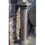 PAIR OF MARBLE COLUMNS