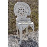 PAIR OF ROCOCO METAL GARDEN CHAIRS