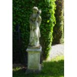 PAIR OF ORIENTAL ITALIANATE STONE FIGURES