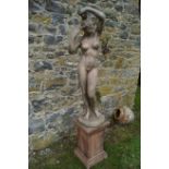 MOULDED STONE FIGURE