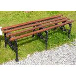 19TH-CENTURY CAST IRON GARDEN BENCH