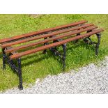 19TH-CENTURY CAST IRON GARDEN BENCH