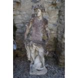 MOULDED STONE FIGURE