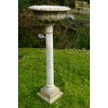 19TH-CENTURY MARBLE BIRD BATH