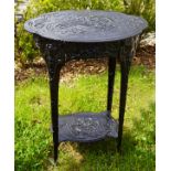 ORNATE ART NOUVEAU STYLE GARDEN TABLE