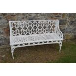 HEAVY CAST IRON TRACERY BENCH