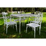 PAINTED METAL PATIO SET