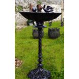 CAST IRON BIRD BATH