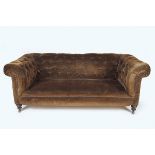 19TH-CENTURY ROLL BACK CHESTERFIELD SETTEE