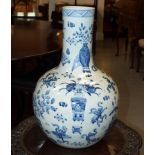 PAIR OF LARGE CHINESE BLUE AND WHITE VASES