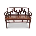 CHINESE QING HARDWOOD CEREMONIAL HALL SEAT