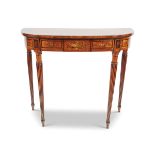 REGENCY PERIOD SATINWOOD AND PAINTED PIER TABLE