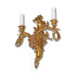 SET OF 4 19TH-CENTURY ORMOLU ROCOCO WALL LIGHTS