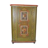 19TH-CENTURY PAINTED ARMOIRE