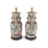 PAIR OF 19TH-CENTURY CHINESE LAMPS