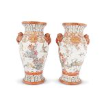 PAIR OF 19TH-CENTURY JAPANESE KUTANI VASES