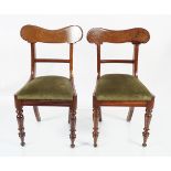 SET OF SIX WILLIAM IV MAHOGANY DINING CHAIRS