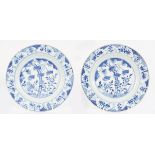 CHINESE QING BLUE AND WHITE PLATES