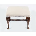 19TH-CENTURY WALNUT STOOL