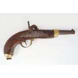 18TH-CENTURY FLINTLOCK PISTOL