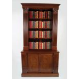 EDWARDIAN MAHOGANY OPEN BOOKCASE