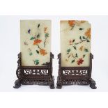 PAIR OF 19TH-CENTURY JADE TABLE SCREENS