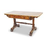 WILLIAM IV ROSEWOOD LIBRARY TABLE