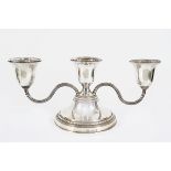 PAIR SILVER CANDELABRAS