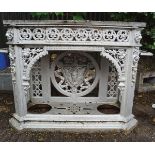19TH CENTURY CAST IRON CONSOLE TABLE
