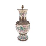 19TH-CENTURY CHINESE STEMMED TABLE LAMP