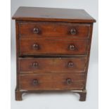 GEORGE III PERIOD MAHOGANY COMMODE