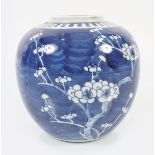 CHINESE QING BLUE AND WHITE GINGER JAR