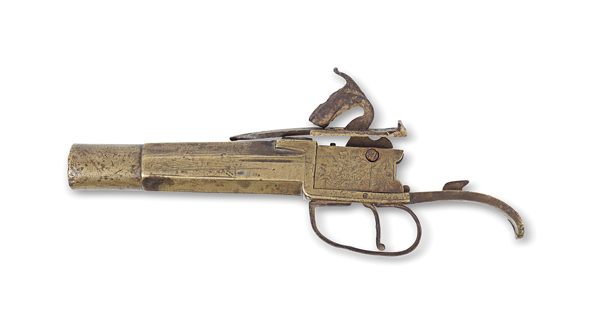 REMNANT 18TH-CENTURY FLINTLOCK PISTOL