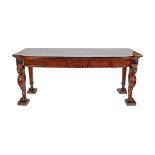 LARGE REGENCY PERIOD MAHOGANY SIDE TABLE