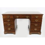 GEORGE III STYLE MAHOGANY PARTNERS DESK